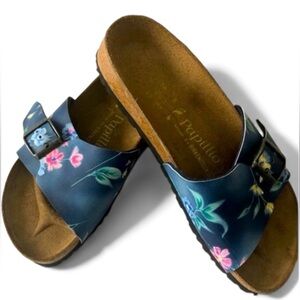 Birkenstock Papillio Tropical Floral Leaf Sandals Women’s Size 7 NWOT